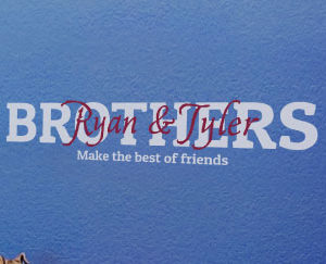 Brothers make the best of friends Wall Decal