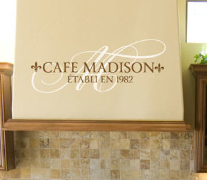 Cafe Madison Établi en 1982 Wall Decal