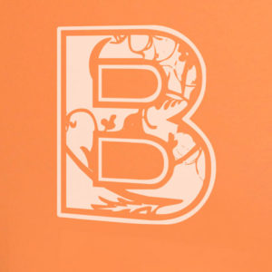 Floral Applique Monogram - tb Wall Decal