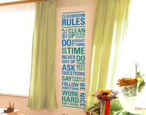 Classroom Rules - Help each other. Clean up after yourself. Do Wall Decal