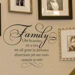 Family. Like branches on a tree Wall Decal