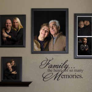 Family... the heart of so many memories. Wall Decal