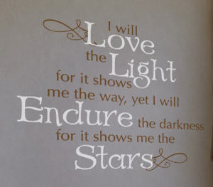 I will love the light Wall Decal
