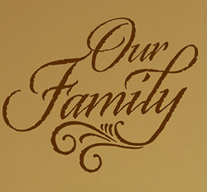 Our family Wall Decal