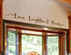 Love, Laughter and Family Wall Decal