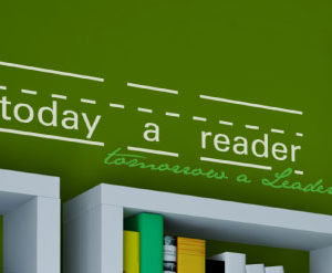 Today a Reader, Tomorrow a Leader Wall Decal