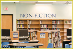 Non-Fiction Signage at School Library