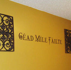 Wall Decal with wall ornaments - CEAD MILE FAILTE
