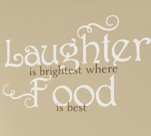 Laughter is brightest Wall Decal