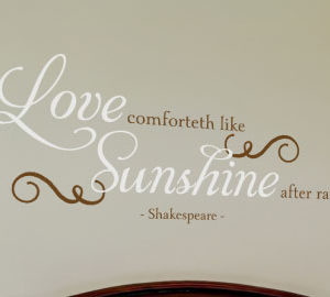 Love comforteth like Wall Decal