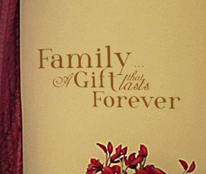 Family A Gift Wall Decal