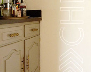 Cheers with Chevron Wall Decal