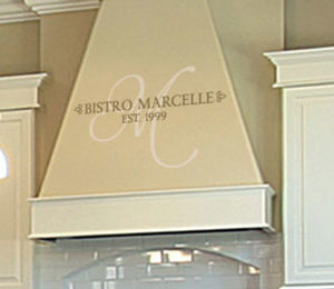 Bistro Marcelle Est. 1999 Wall Decal