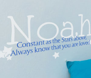 Constant as the stars above, Always know that you are Wall Decal