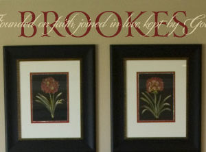 Founded on faith, joined in love, kept by God Wall Decal