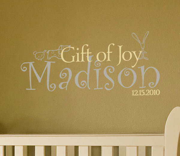 Madison 12.15.2010 - Gift of joy Wall Decal