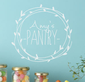 Amy's Pantry - Pantry Name Sign Wall Decal