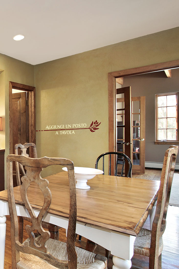 Aggiungi un posto a tavola prev Wall Decal Aggiungi un posto a tavola Wall Decal
