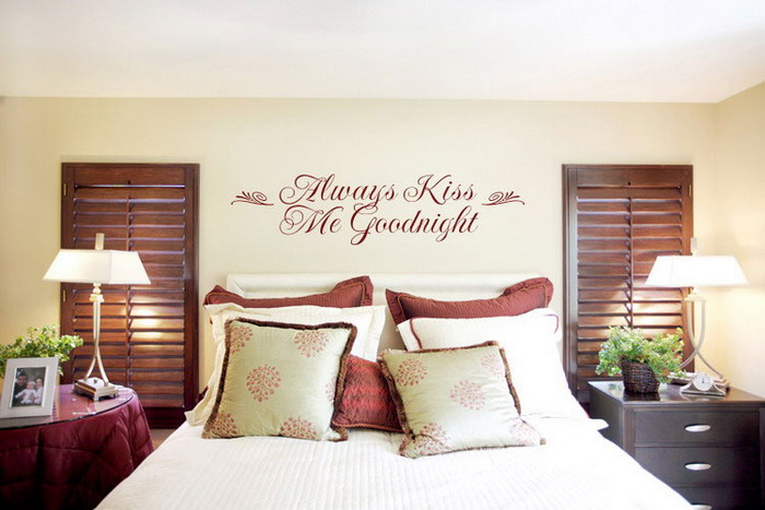 Always kiss me goodnight Wall Decal Always kiss me goodnight Wall Decal