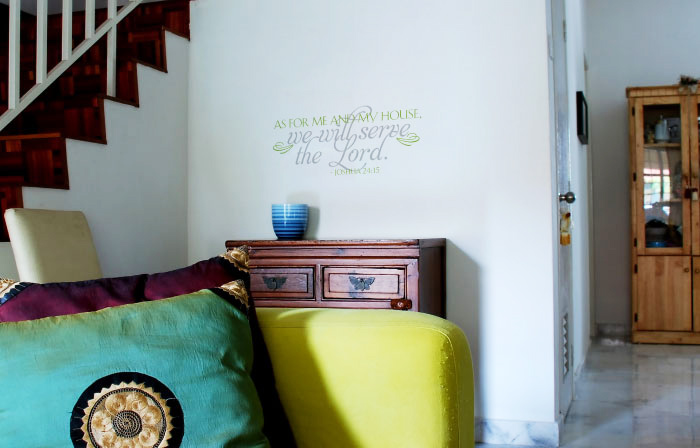 As for me and my house, we will serve v2 Wall Decal As for me and my house, we will serve Wall Decal