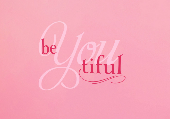 BeYouTiful v3 Wall Decal beYOUtiful Wall Decal