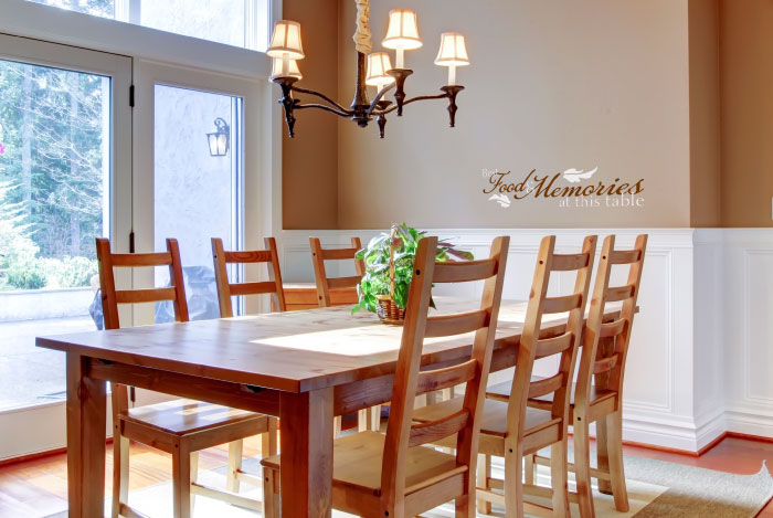 Best food and memories at this table prev Wall Decal Best food and memories at this table Wall Decal