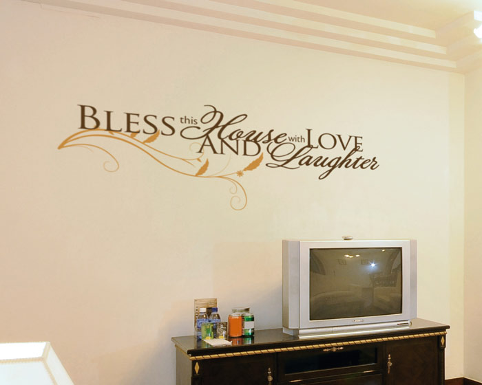 Bless This house with Love and Laughter Primitive Valance 