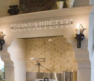 Bon Appétit Cette cuisine est assaisonnée d'amour. Wall Decal