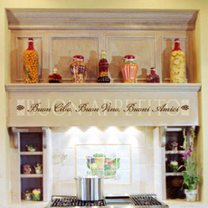Buon Appetito Buon Cibo, Buon Vino, Buoni Amici Wall Decal