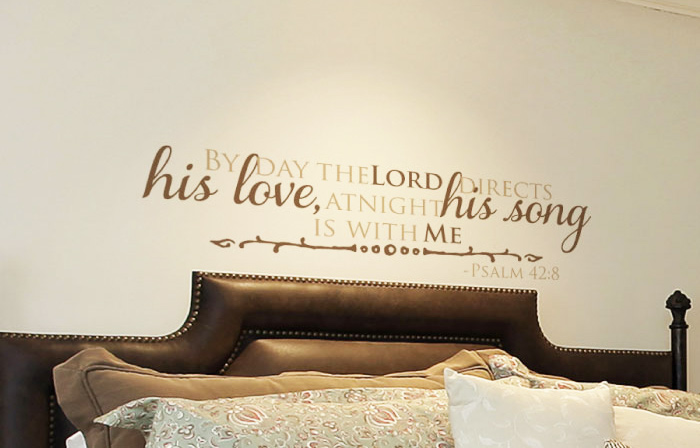 By day the Lord directs his love v2 Wall Decal By day the Lord directs his love Wall Decal