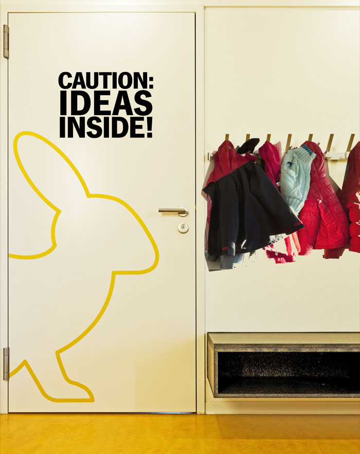 Caution: Ideas inside Wall Decal Caution: Ideas inside Wall Decal