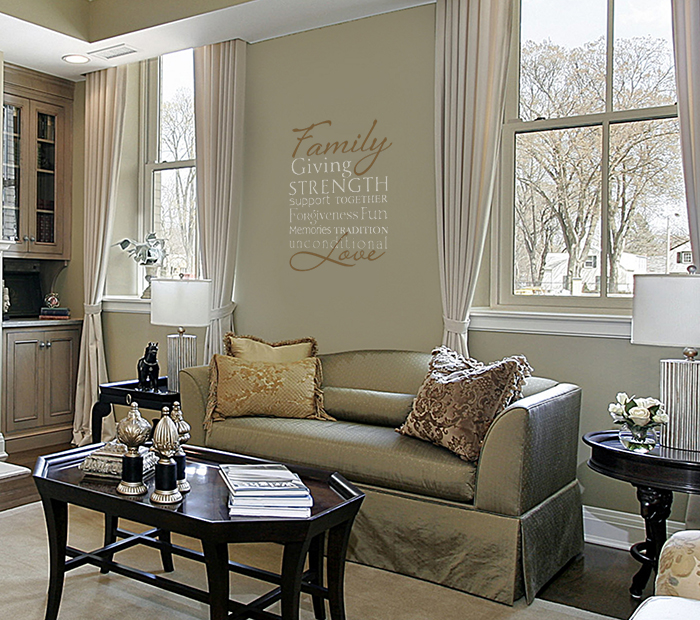 Family Giving strength Support together v2 Wall Decal Family Giving strength Support together Forgiveness Fun Memories Tradition Unconditional Wall Decal