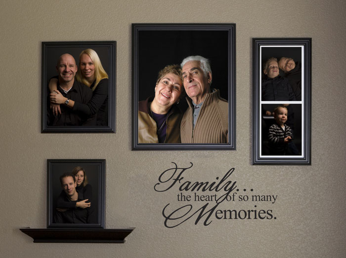 Family... the heart of so many memories. Wall Decal Family... the heart of so many memories. Wall Decal