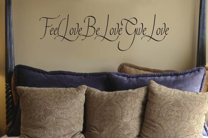 Feel love, be love, give love. 2 Wall Decal Feel love, be love, give love. Wall Decal