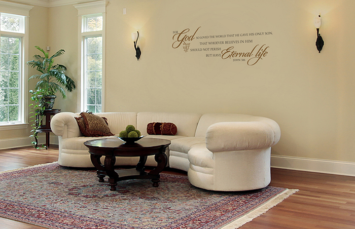 For God so loved the world Wall Decal For God so loved the world Wall Decal