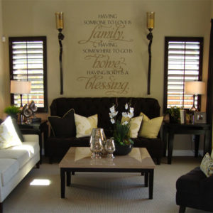 Having someone to love is family Wall Decal