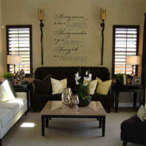 Having someone to love is family Wall Decal