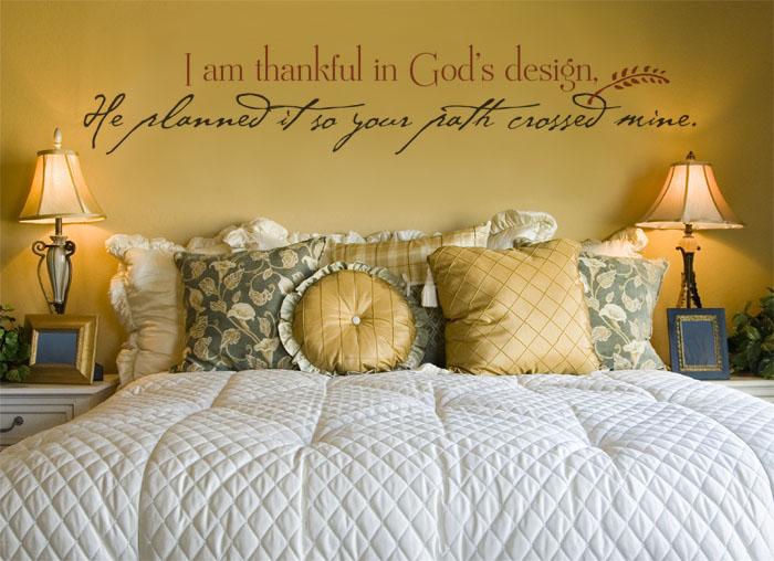 I am thankful in God's design Wall Decal I am thankful in God's design Wall Decal