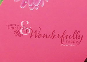 I am fearfully and wonderfully made. - Psalm 139:14 Wall Decal