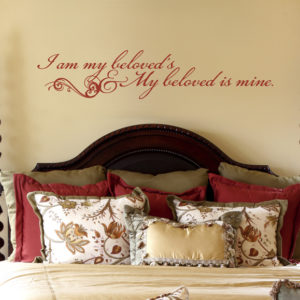 I am my beloved's and my beloved is mine. Wall Decal