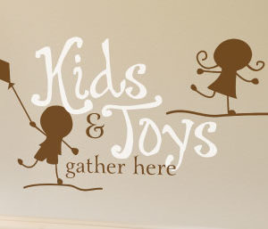 Kids and Toys Gather Here Wall Decal