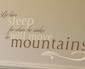Let Him Sleep for When He Wakes Wall Decal