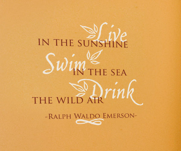 Live in the Sunshine Swim in the Sea Wall Decal