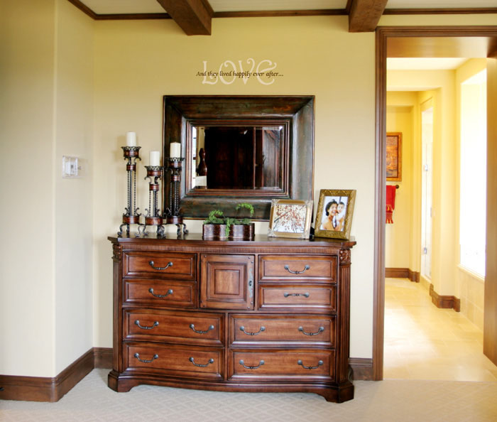 Love. And they lived happily even after... Wall Decal Love. And They Lived Happily Ever after Wall Decal