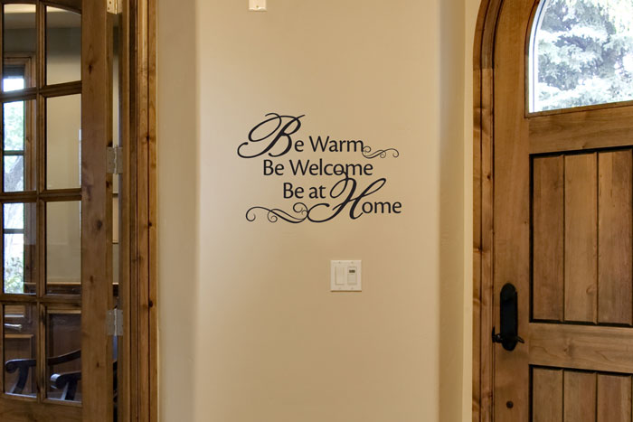Be Warm Be Welcome Be at Home Wall Decal Be Warm Be Welcome Be at Home Wall Decal