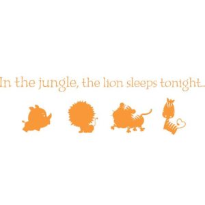 In the Jungle, the Lion Sleeps Tonight Wall Decal