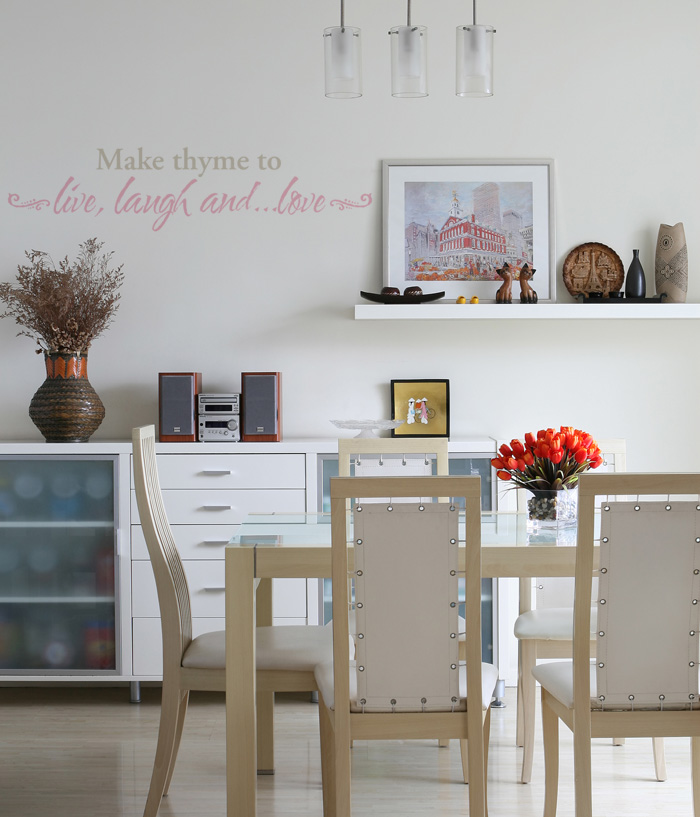 Make Thyme to Live, Laugh and ...Love Wall Decal Make Thyme to Live, Laugh and ...Love Wall Decal