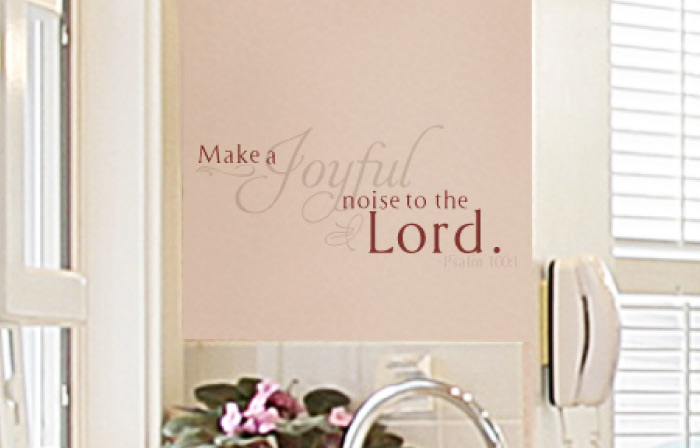 Make a Joyful Noise to the Lord. Wall Decal Make a Joyful Noise to the Lord. - Psalm 100:1 Wall Decal