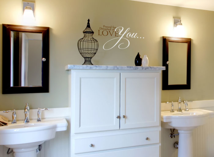 Prayed for You. Dreamed of You. Love You... Wall Decal Prayed for You. Dreamed of You. Love You... Wall Decal