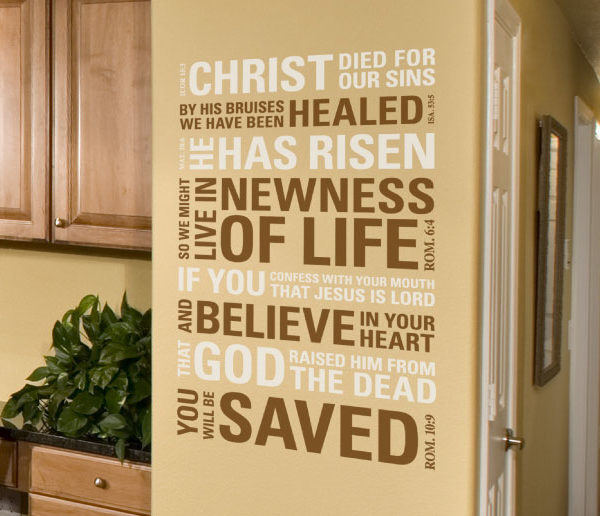 Christ Died for Our Sins. By His Bruises We Have... Wall Decal